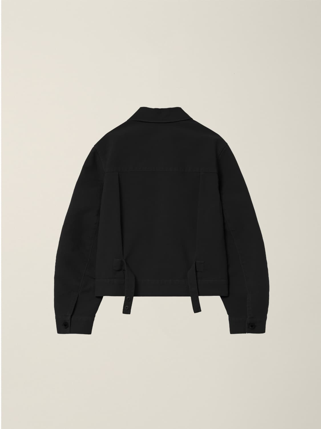 누마레 EE GARMENT DYED TRUCKER JACKET BLACK 상품이미지2