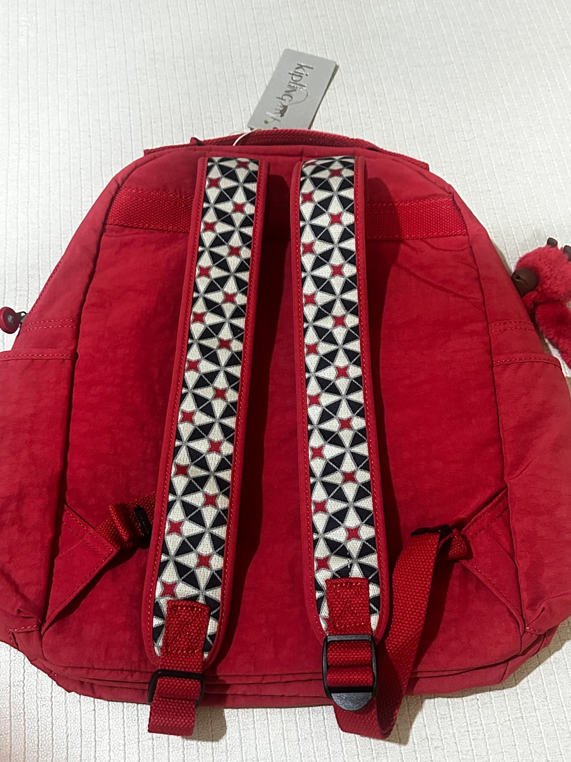 키플링 레드 백팩 새상품 상품이미지3