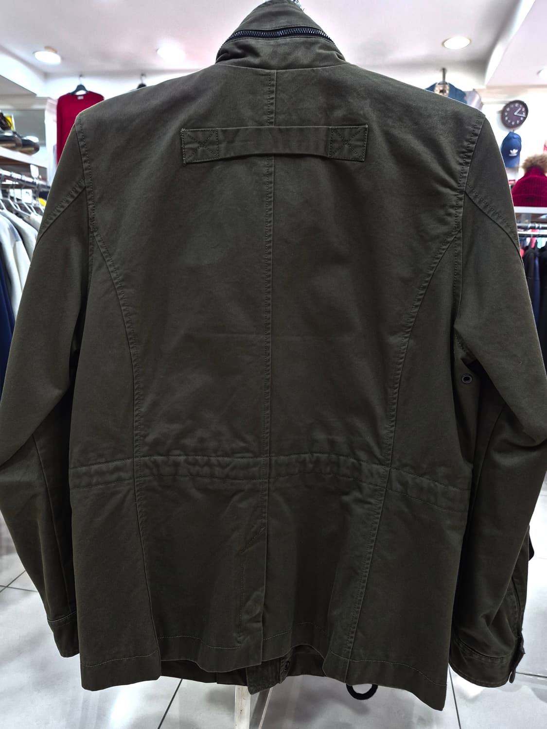 Diesel 남성 면 자켓 올리브색 상품이미지2