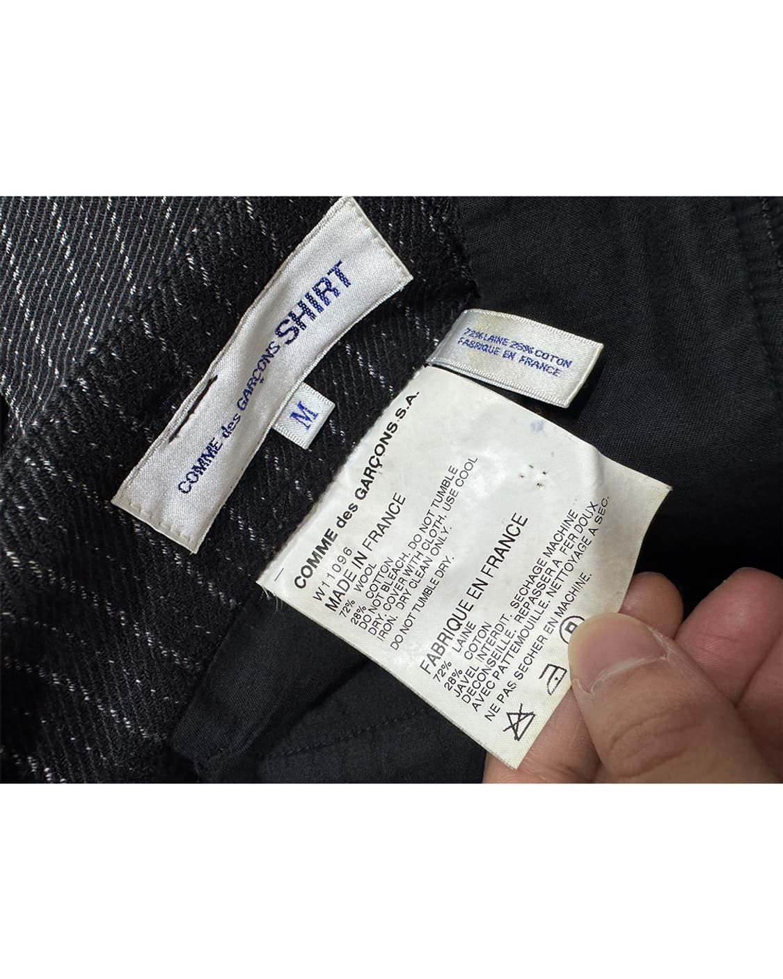 Comme des garcons stripe wool pants M 상품이미지2