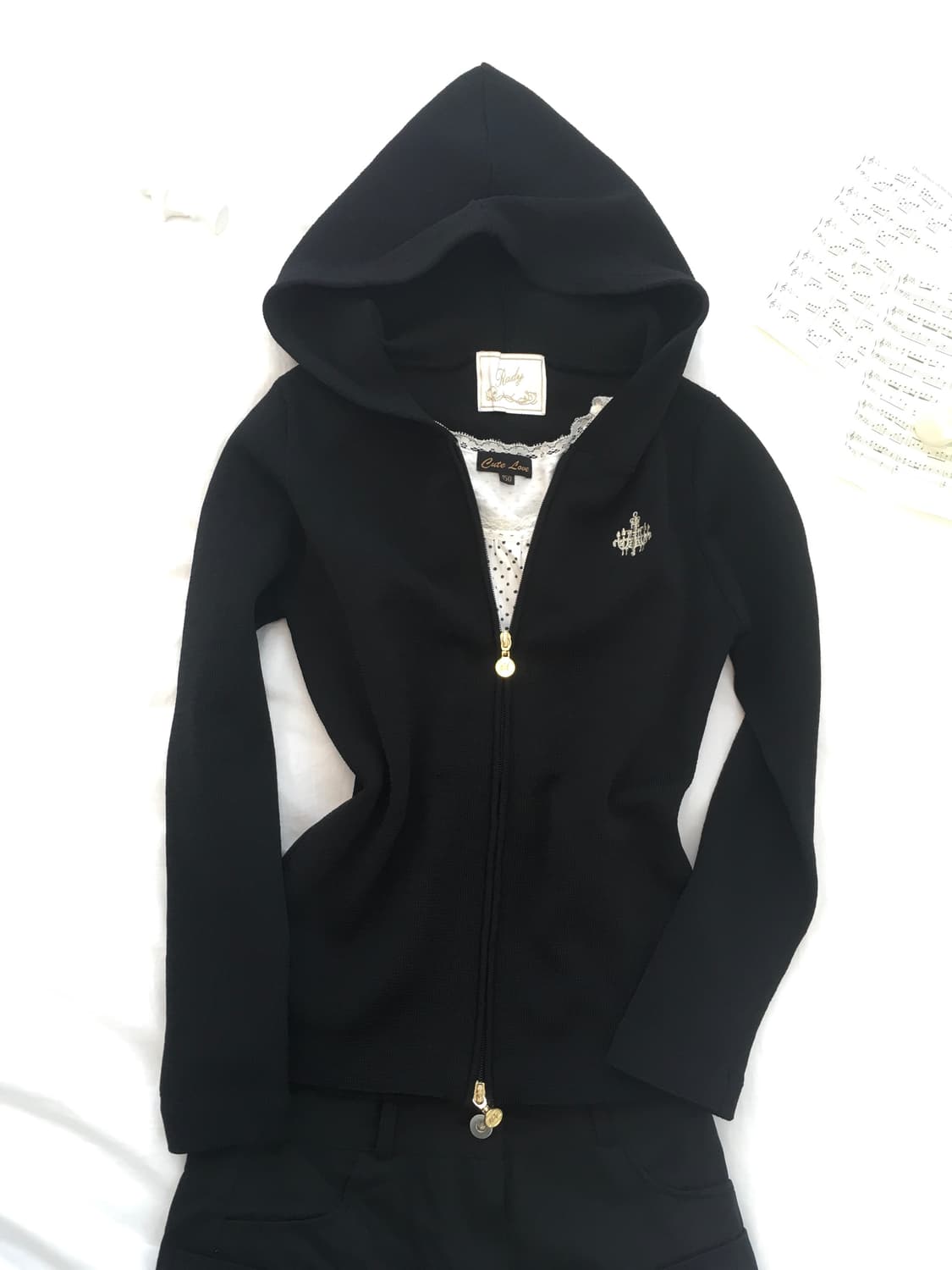 jpn vintage dark punk handwork hood zipu 상품이미지2