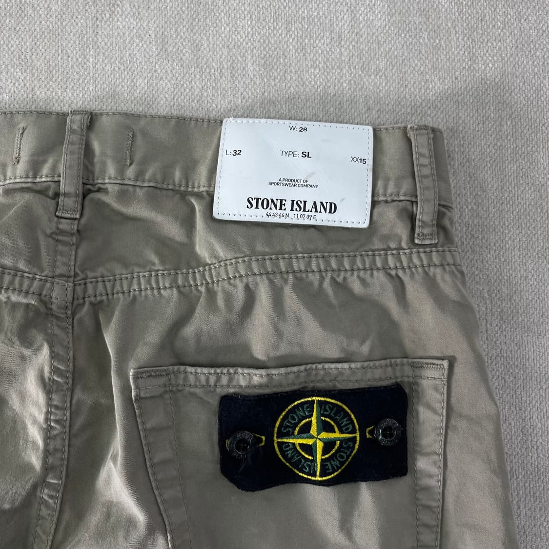 27 스톤아일랜드 백화점텍 코튼 와펜 팬츠 상품이미지5