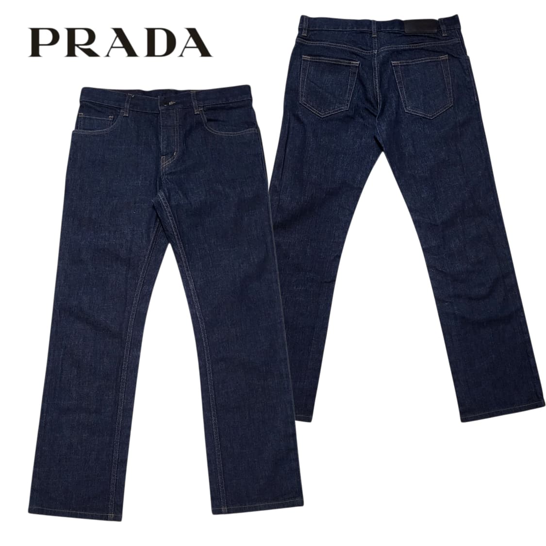 (31) prada 프라다데님 인디고 셀비지 데님진 프라다 청바지 상품이미지1