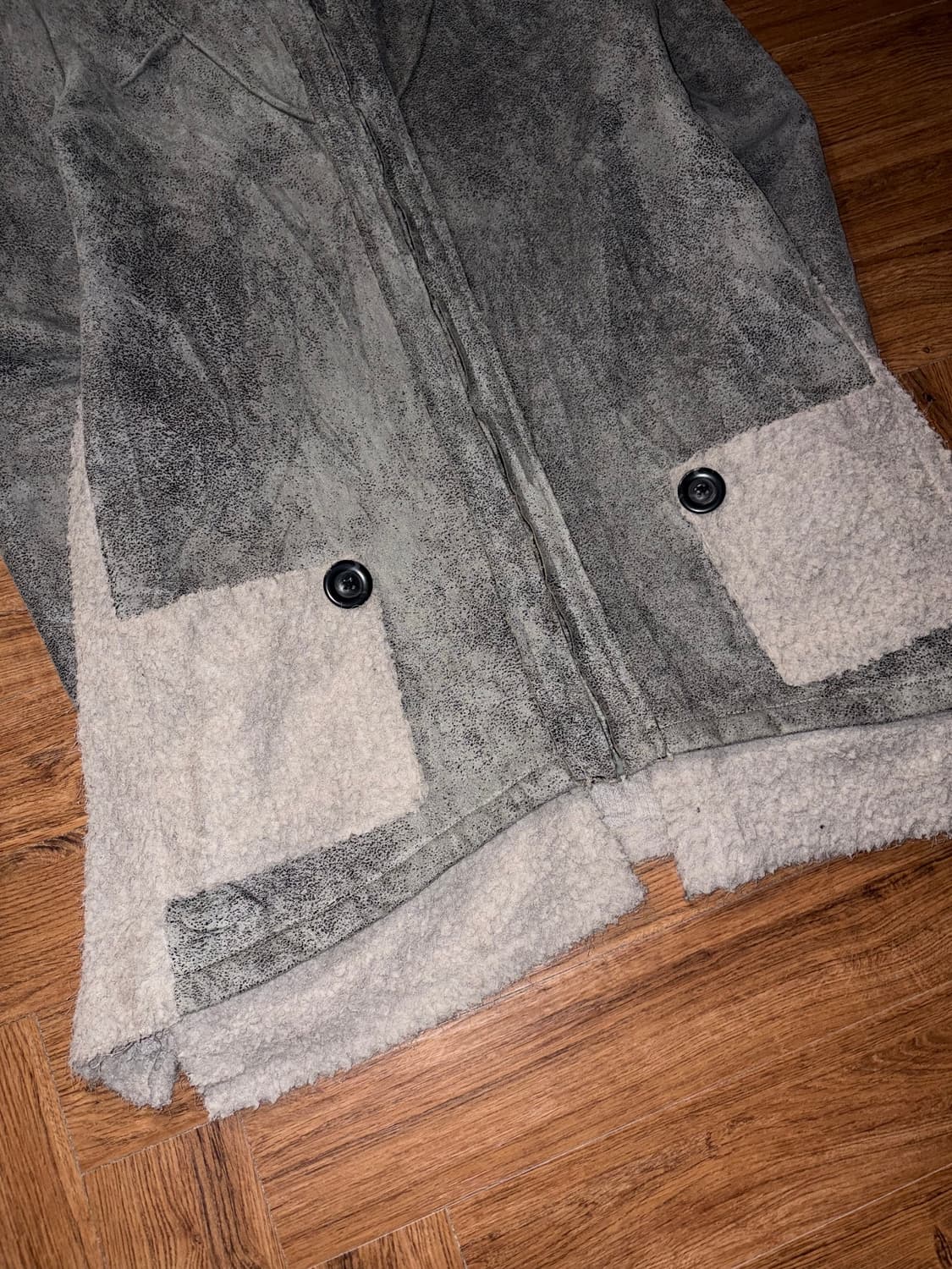 빈티지 레오파드 스웨이드 코트 상품이미지8