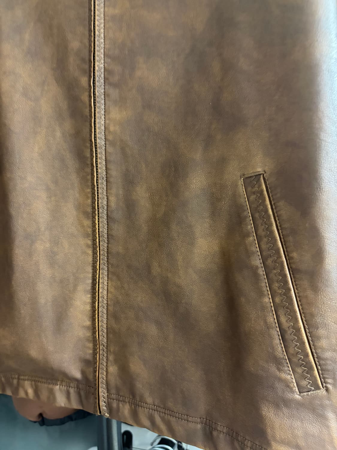 노티카 재팬 페이드 레더 브라운 블루종 자켓 m사이즈 상품이미지6