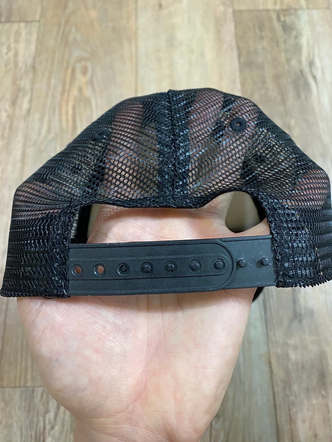 00s 나이키 올드스쿨 빈티지 스우시 패치로고 메쉬 트러커캡 모자 블랙 상품이미지4