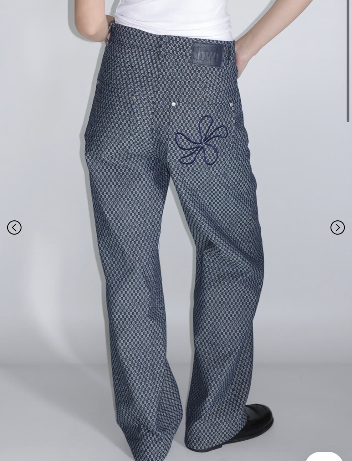 휘 아일렛 플라워 데님 상품이미지1