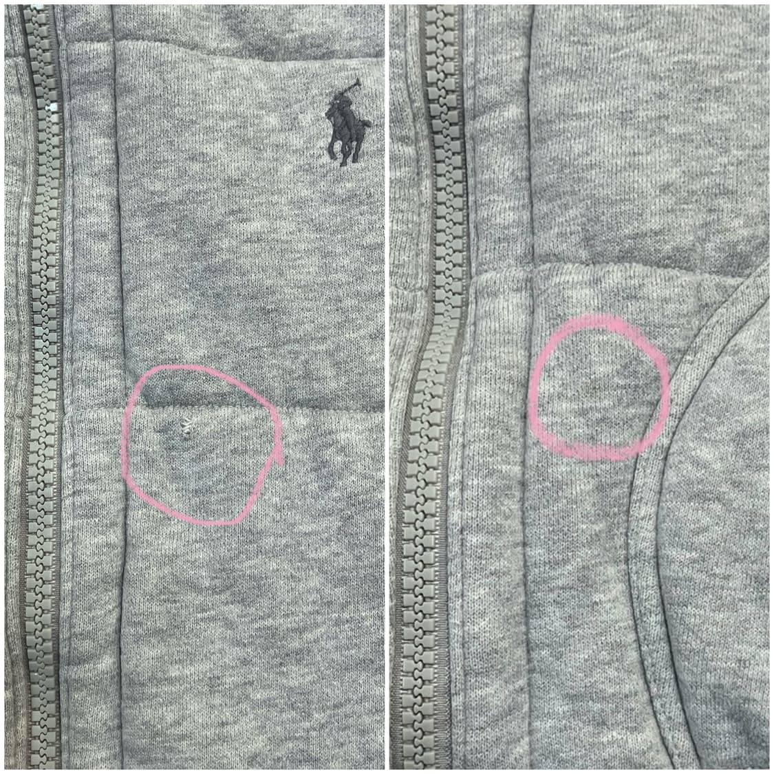 폴로 랄프로렌 후드 베스트 자켓 그레이 M #csz2843 상품이미지7