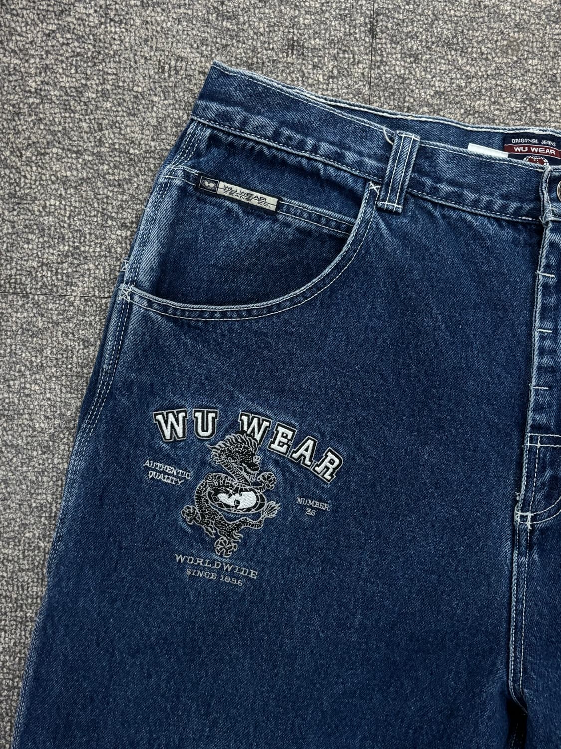 WU WEAR 와이드 데님팬츠 상품이미지4