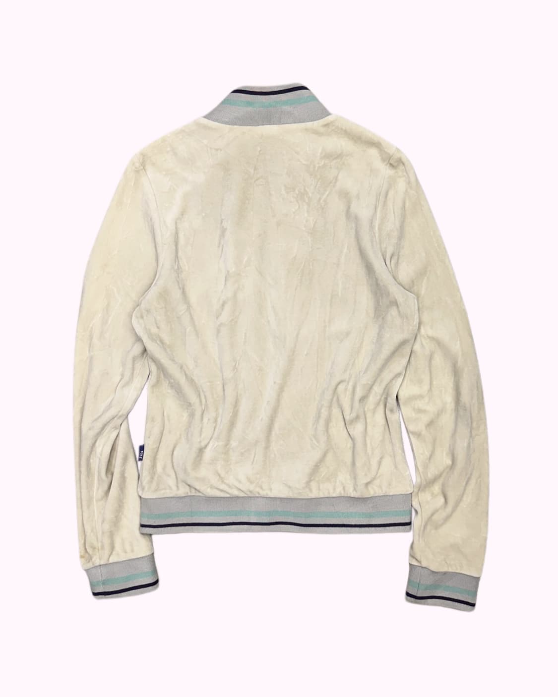 ROXY logo ivory velvet zip-up 상품이미지4