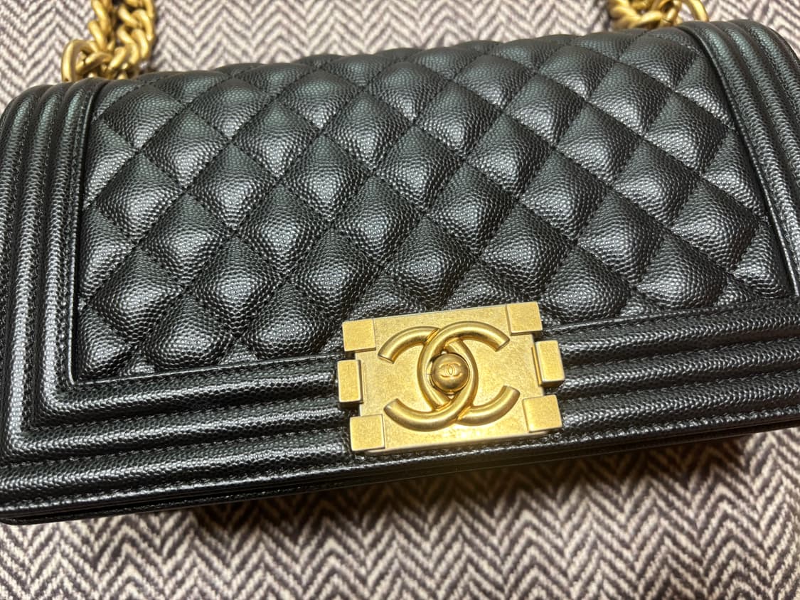 샤넬 보이백 캐비어 미디움 26번대 풀세트 상품이미지3