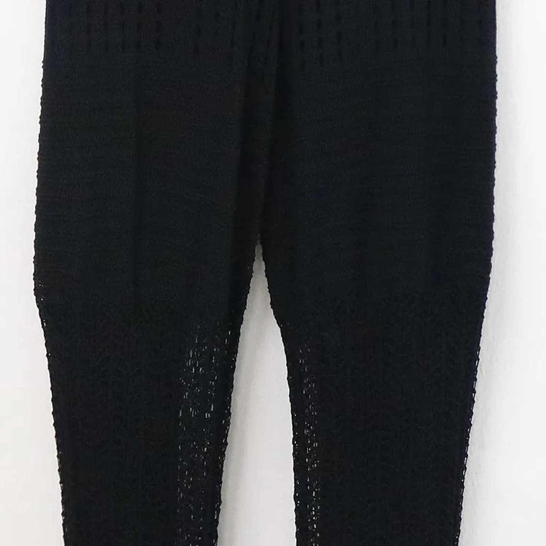 RICHE GLAMOUR 슬림핏 니트 레이스 팬츠 상품이미지6