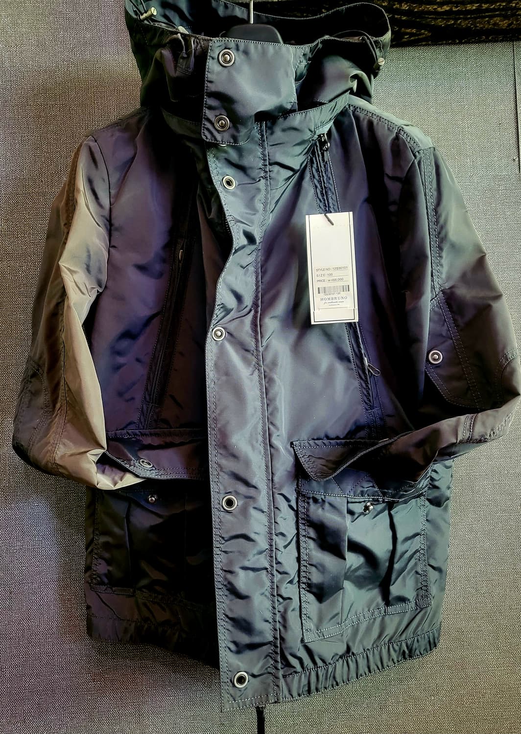 [택달린 새상품] -HOMBRUNO 스포티 글로쉬워싱 자켓 상품이미지1