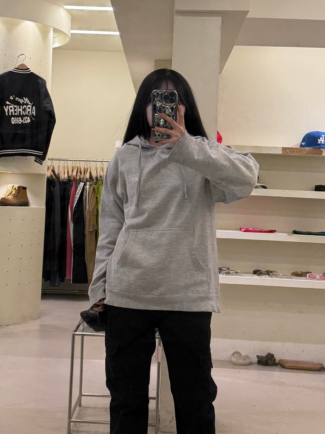 스투시 베이직 로고 후드티 U1415 상품이미지1