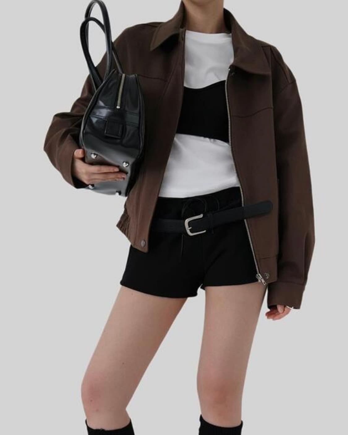 브라운 블루종 점퍼 상품이미지2