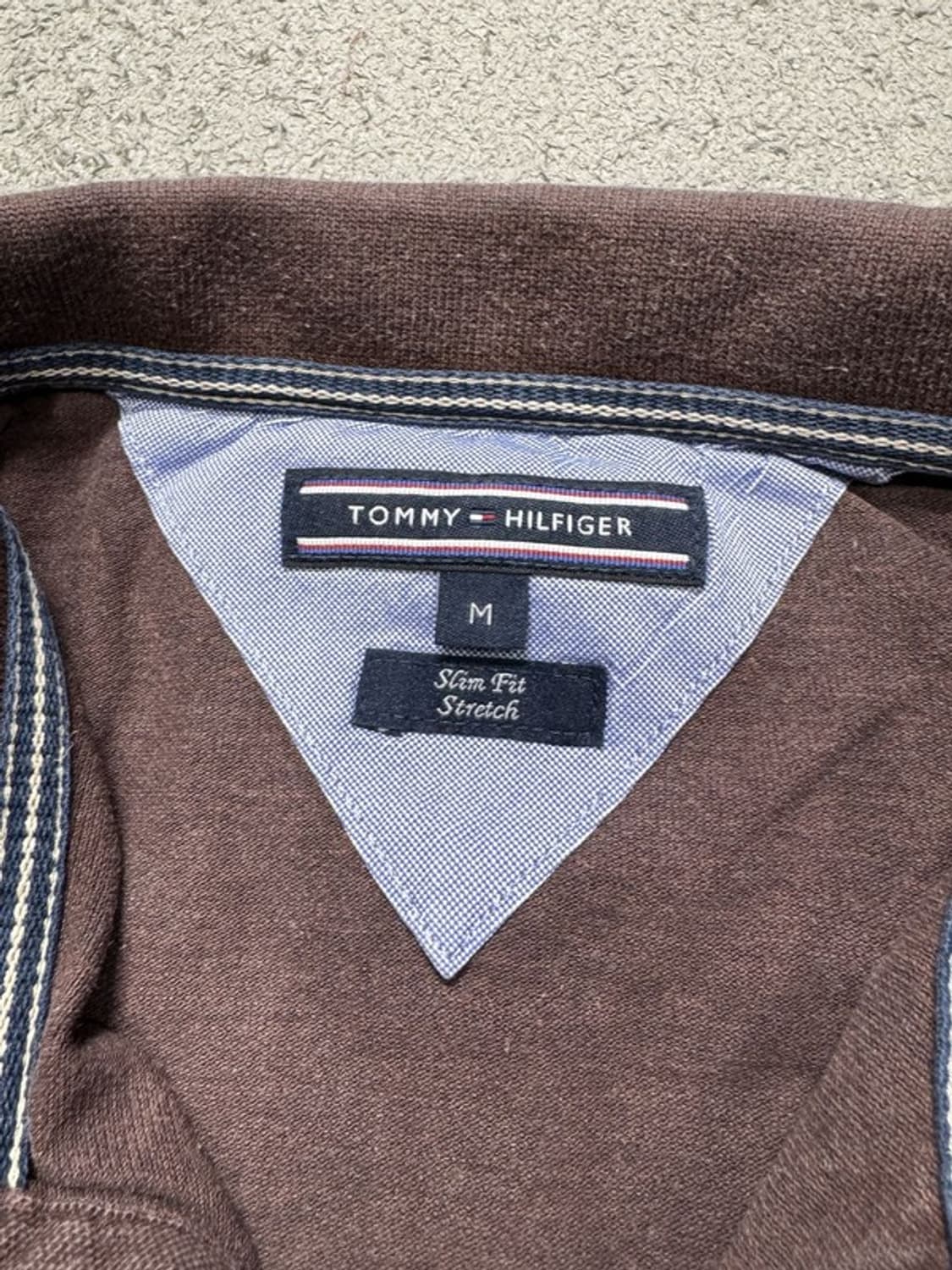 타미힐피거 긴팔 카라티 브라운 M 상품이미지5