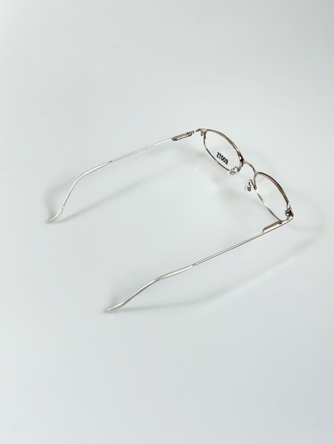 90s ROOTS 실버 메탈 슬림 오벌 프레임 빈티지 안경 상품이미지4