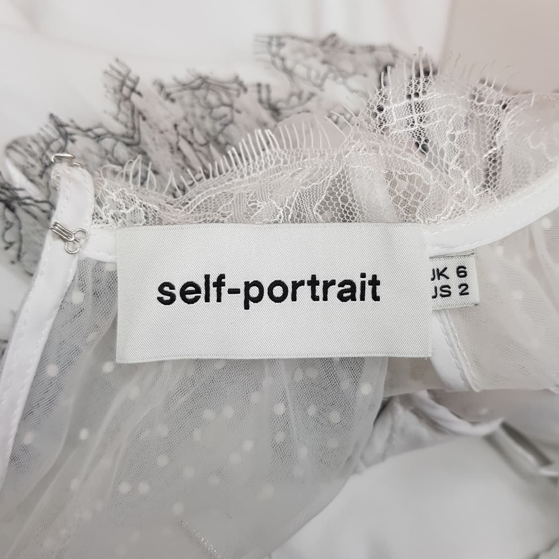 셀프포트레이트 레이스 프릴 미니 원피스 2사이즈 상품이미지7