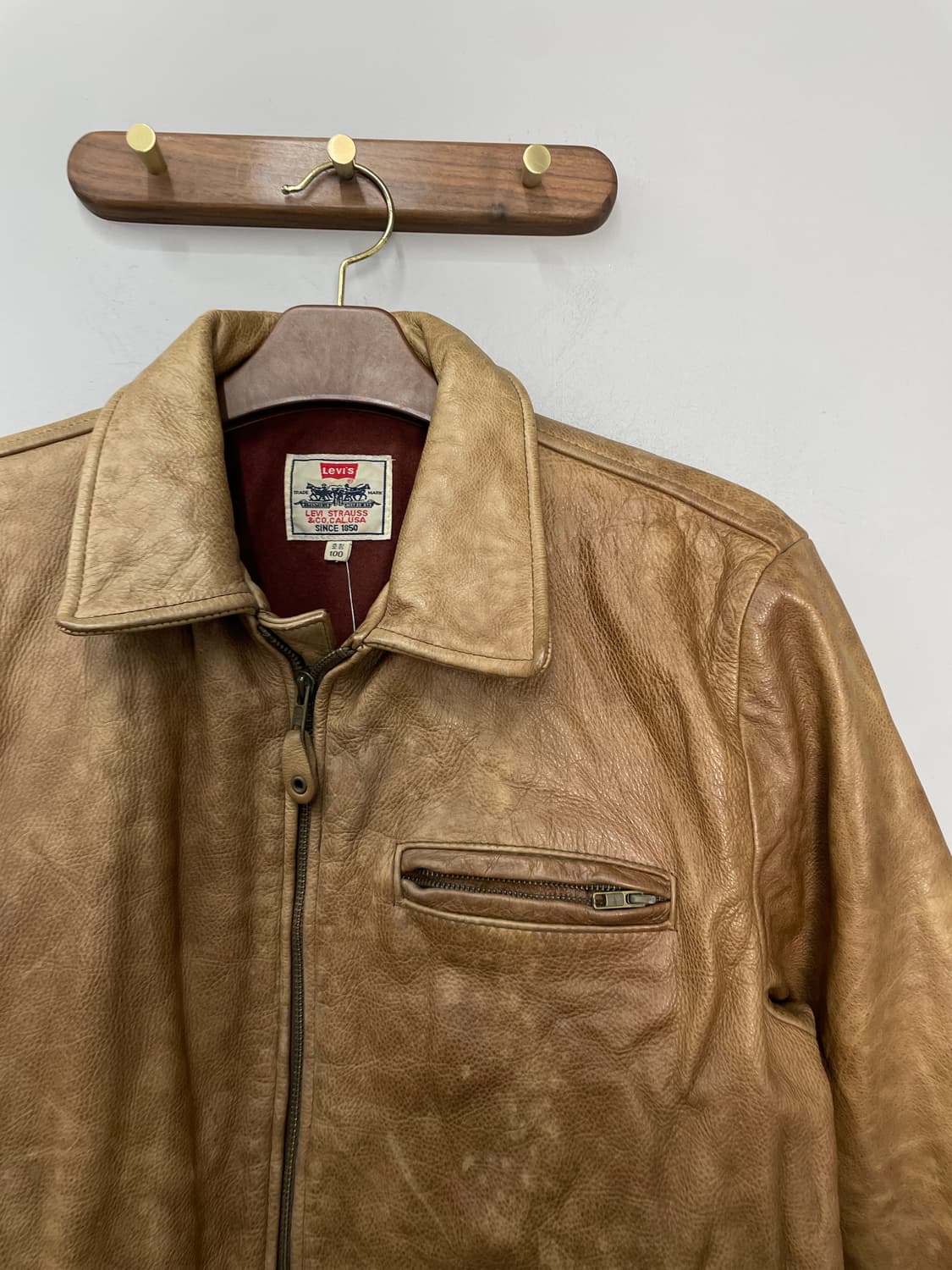 리바이스 빈티지 가죽 스포츠 자켓 H2287 상품이미지3