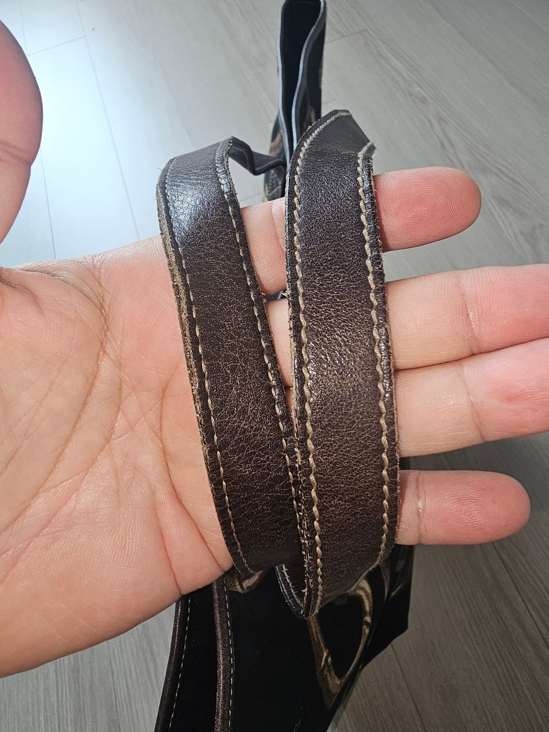 구찌 뱀부 패턴 캔버스 쇼퍼백 154402 상품이미지10