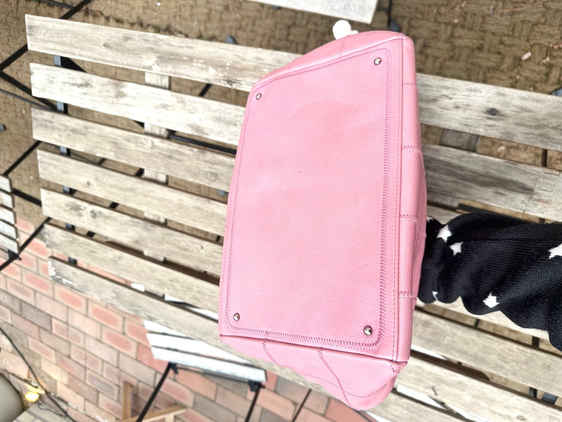 [정품] 샤넬 로고 핑크 보스턴백 상품이미지6