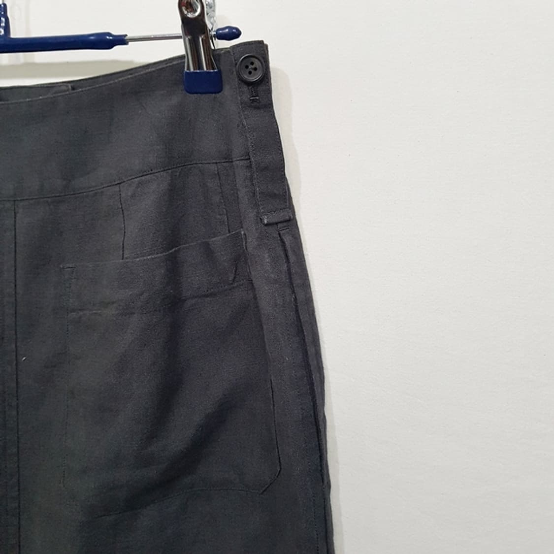 Margaret Howell 마가렛호웰 린넨 100% 스커트 차콜 상품이미지4