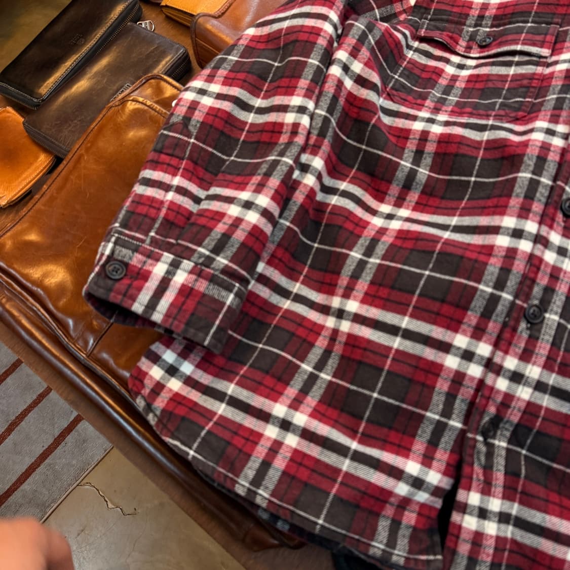 엘엘빈 라이트 퀄팅 셔츠 자켓 M 상품이미지2