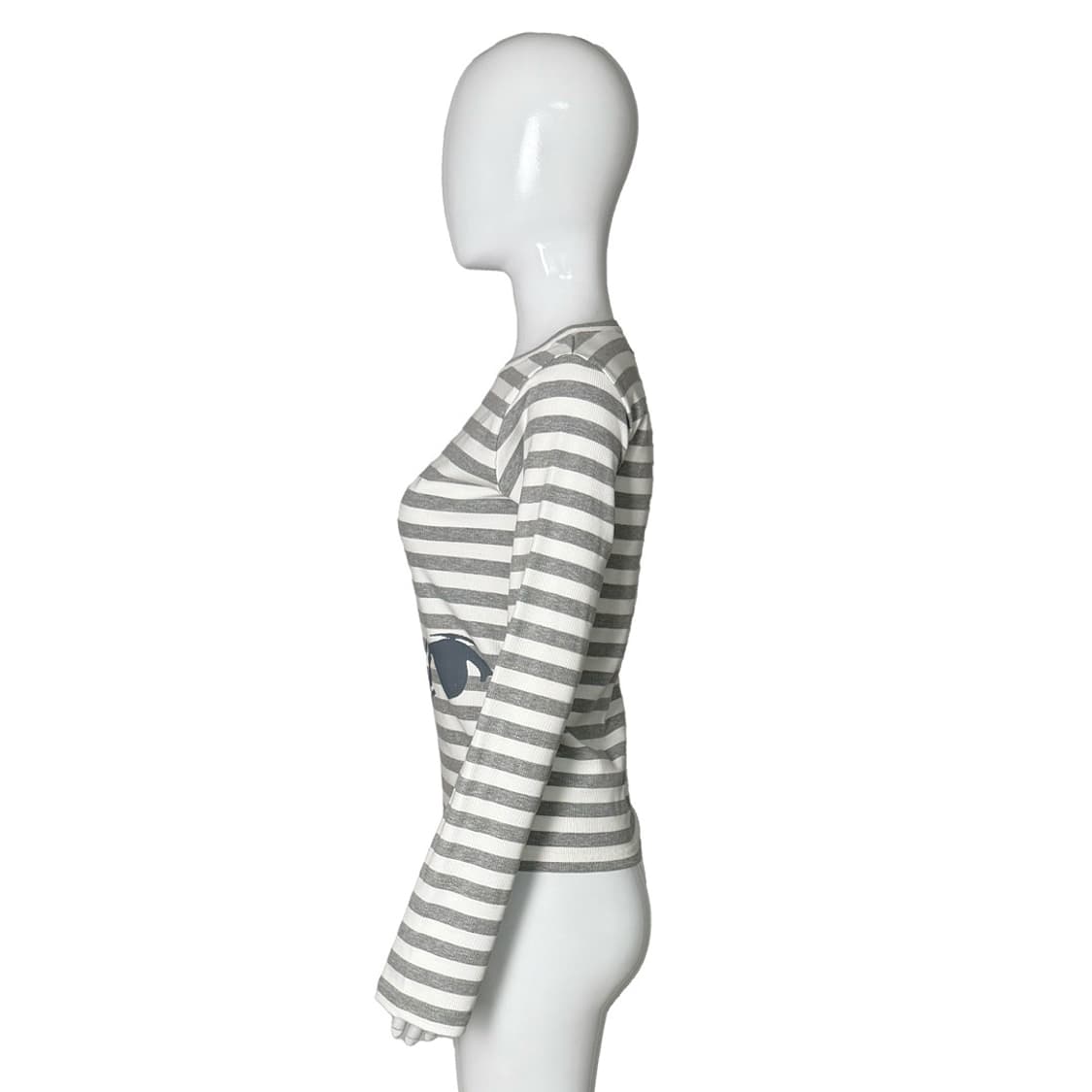 Watching Tee, 그레이 스트라이프 티셔츠 상품이미지2