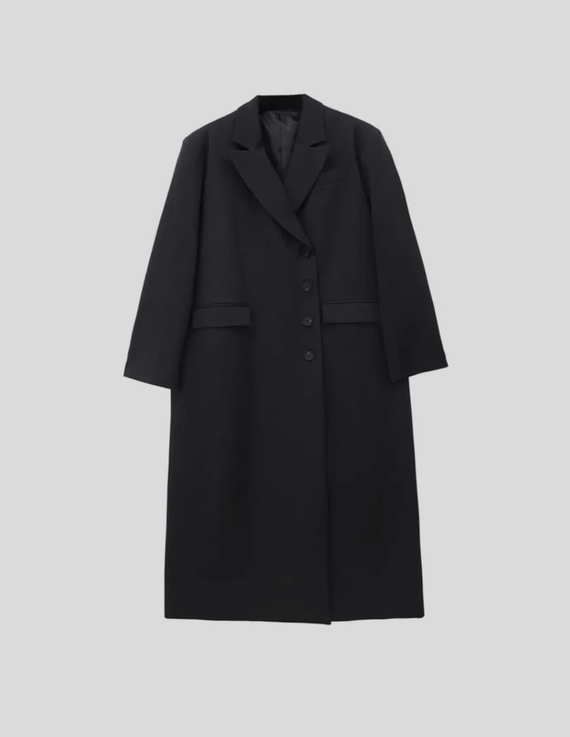 트리밍버드 롱코트 Peaked Lapel Maxi Coat  [Charo 상품이미지3