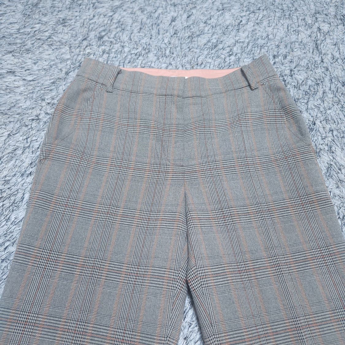 SJSJ) 61-90 와이드체크바지 춘추슬랙스 / 왕눈이샵 상품이미지2