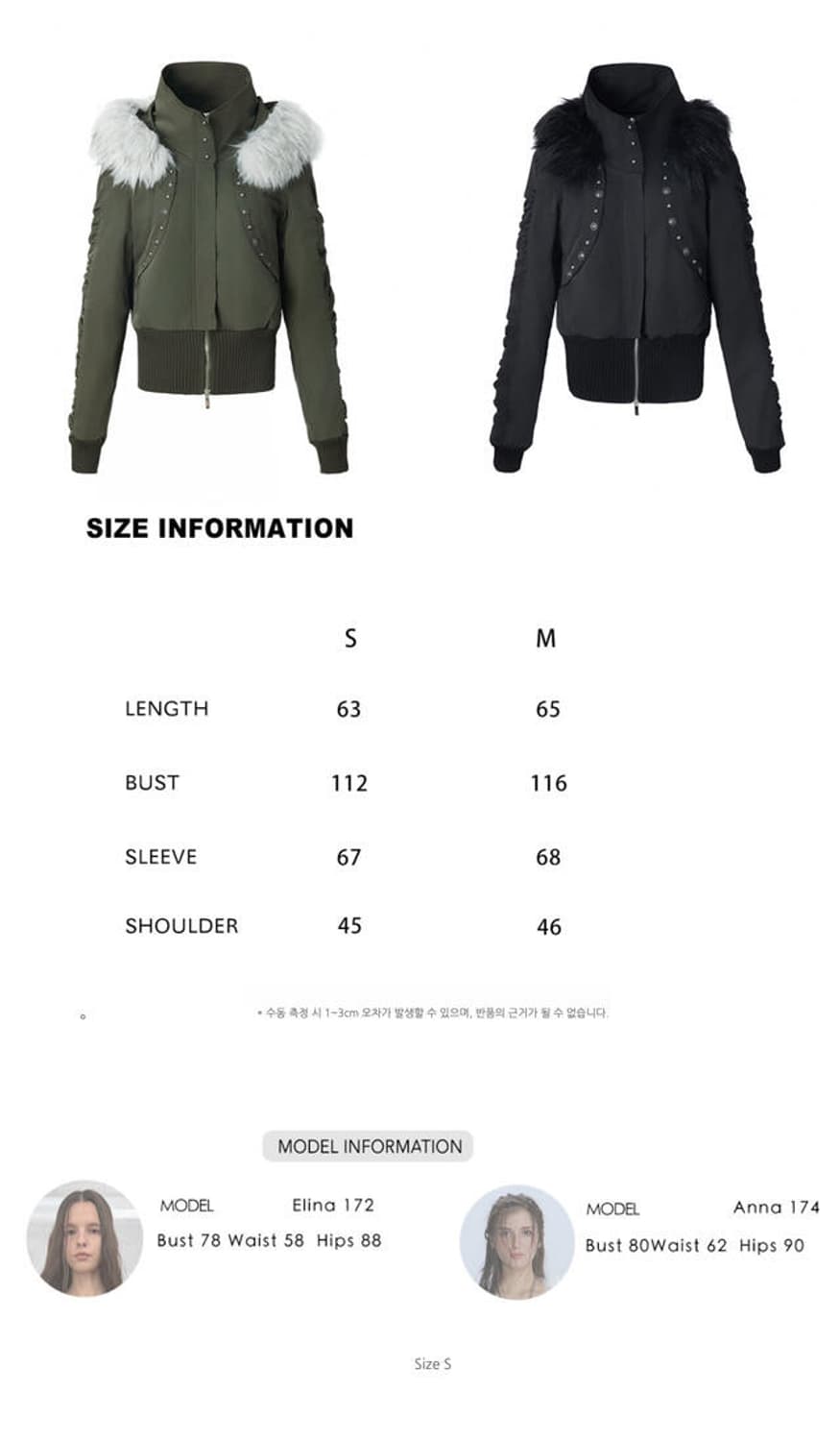 Double Punch Short-waisted fur collar ja 상품이미지4