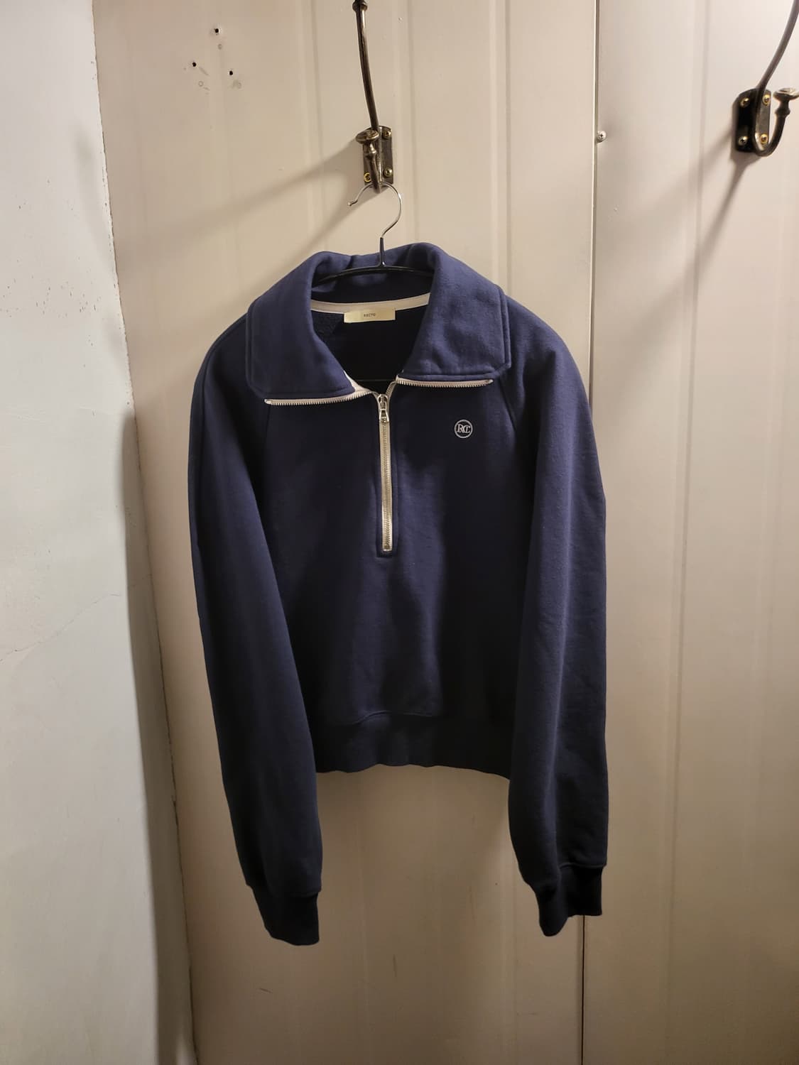 [F]렉토 네이비 하프 집업 맨투맨 상품이미지1