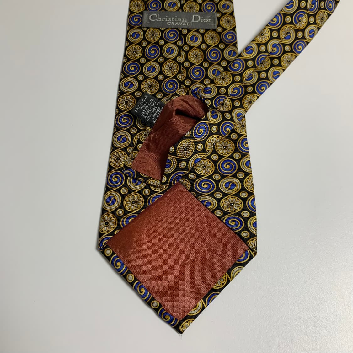 크리스찬 디올(Dior) 기하학적패턴 플라워 명품넥타이 A+등급 상품이미지7