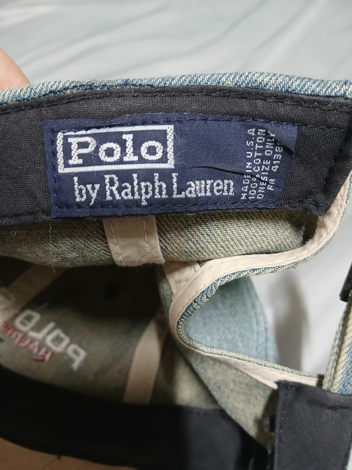 폴로 스포츠 90s 캡 모자 데님 스웨이드 투톤 볼캡 성조기 상품이미지2