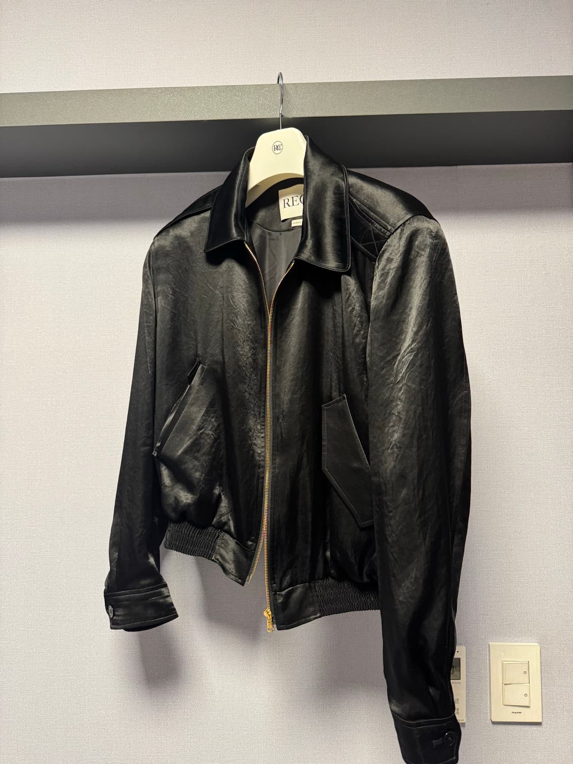 렉토 25ss 벤 플루이드 자켓 s size black 상품이미지2