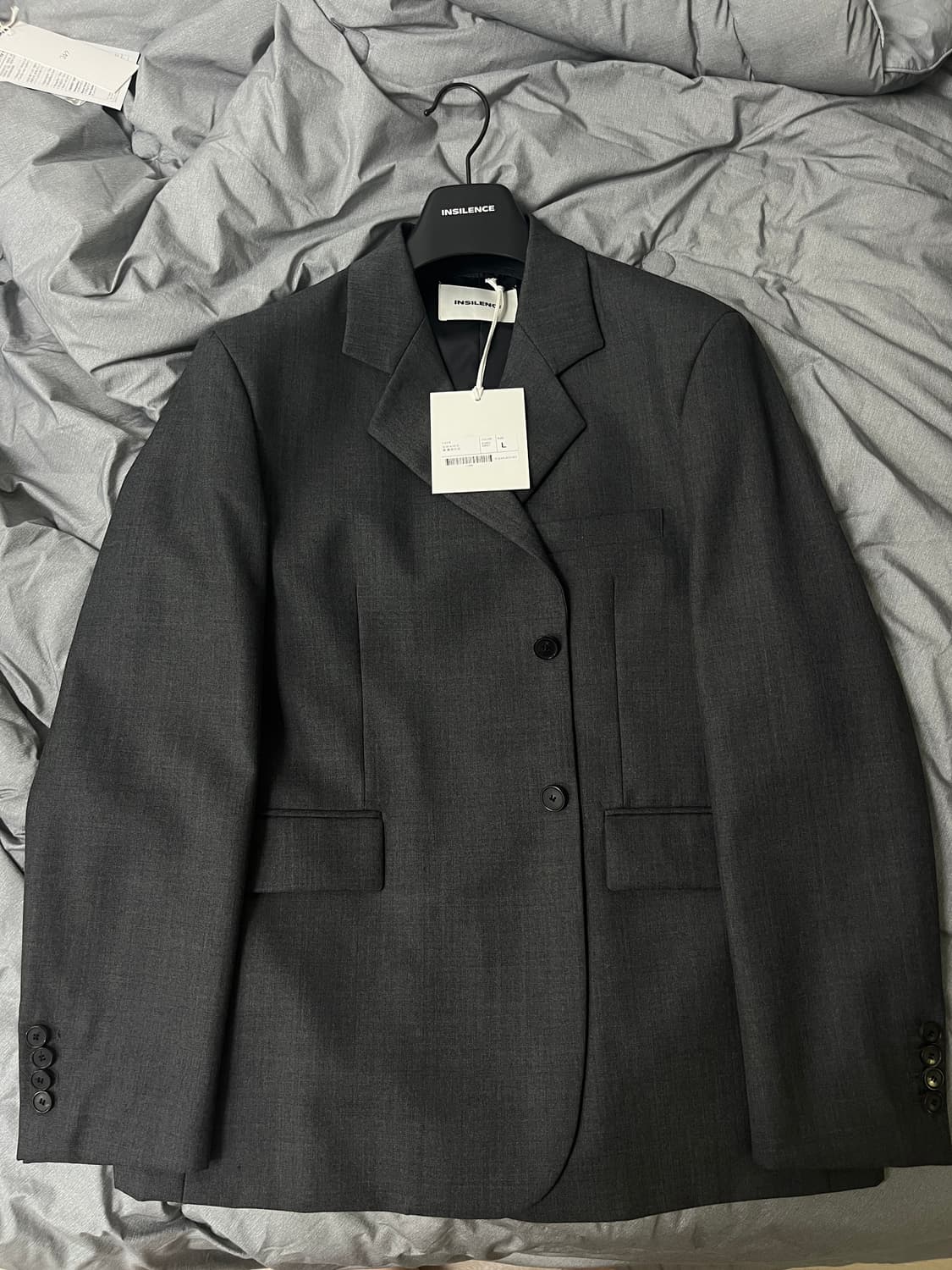 (새제품) 인사일런스 오버사이즈 울 블레이저 / 다크그레이 / L 상품이미지4