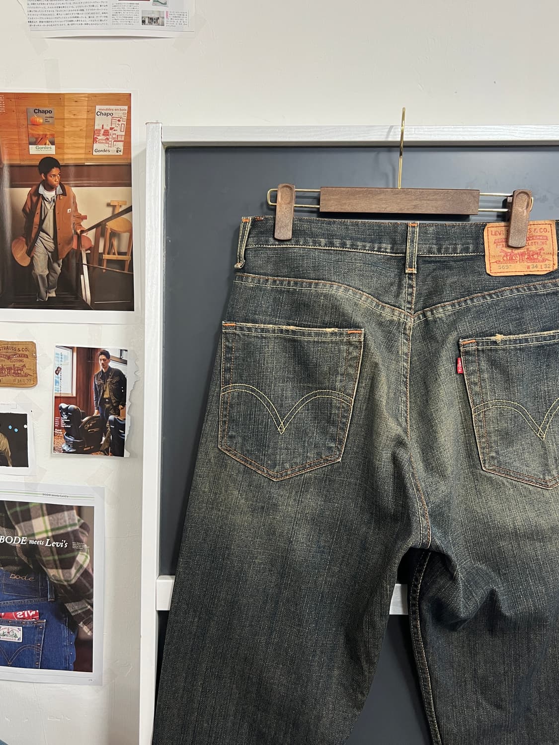 00s Levis 리바이스 569 루즈 스트레이트 데님 팬츠 상품이미지2