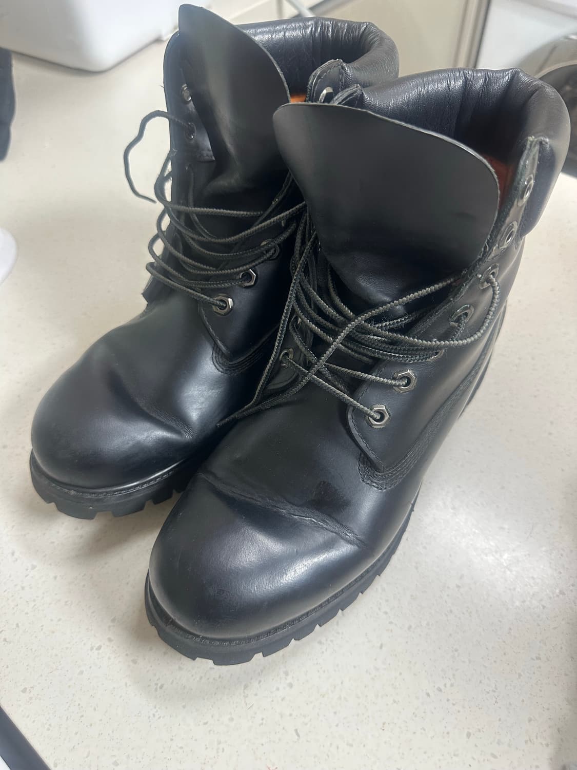 팀버랜드 9.5m 블랙 레더 상품이미지1