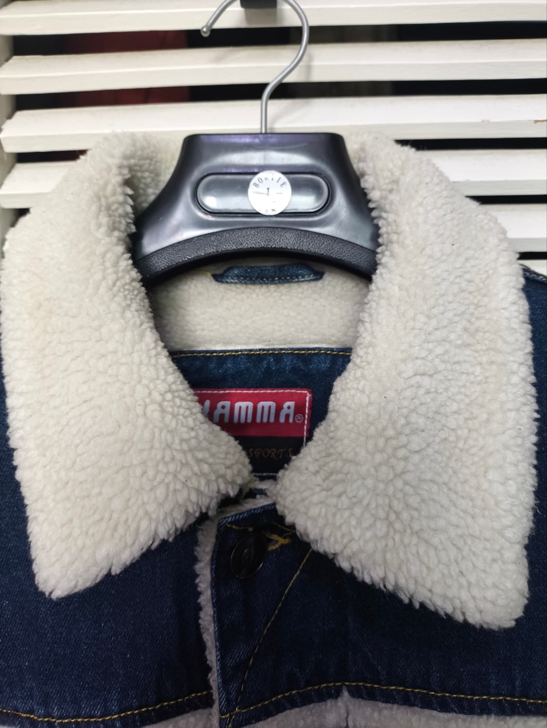 100 YAMMA 빈티지 쉐르파 데님자켓 양털 상품이미지4