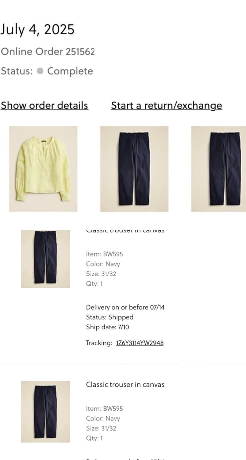 제이크루 클래식핏 캔버스 팬츠 31 상품이미지8