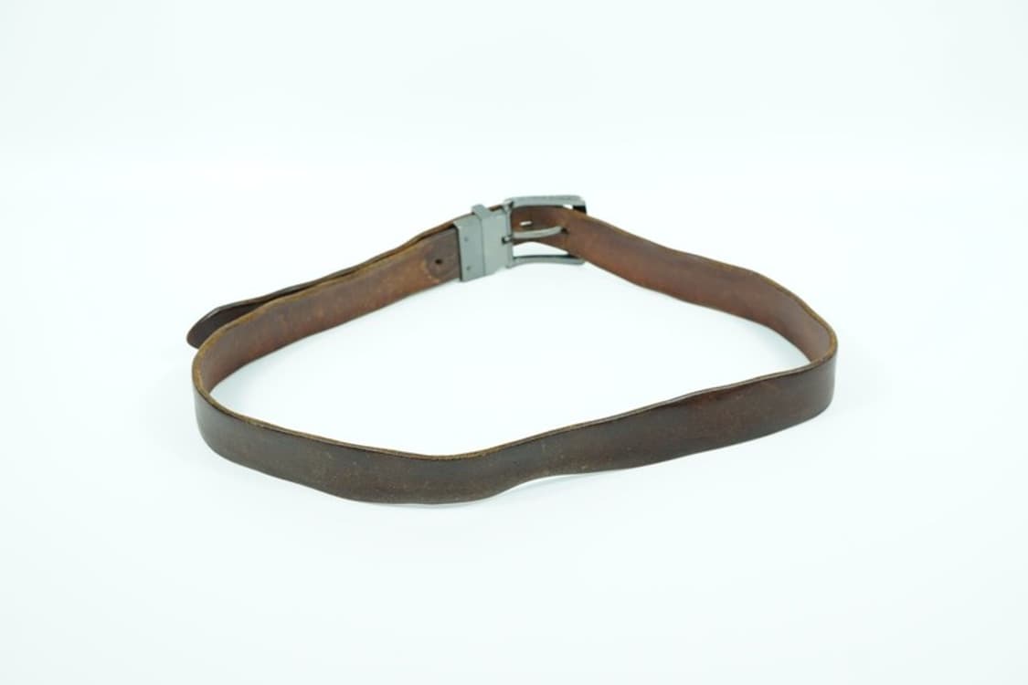 리바이스 빈티지 무드 브라운 통가죽 벨트 상품이미지3