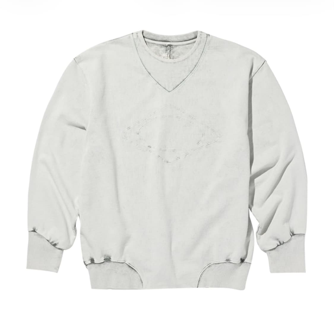 미스치프 가제트 크루넥 스웨트셔츠 블리치드 카키 상품이미지1