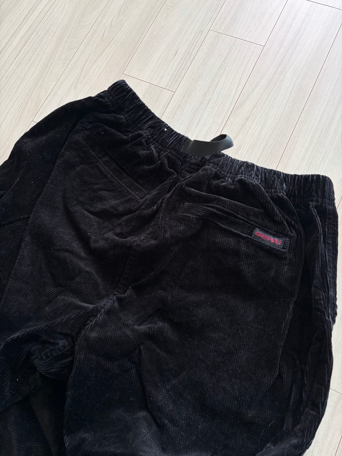 그라미치 코듀로이 루즈 테이퍼팬츠 블랙 32 상품이미지4