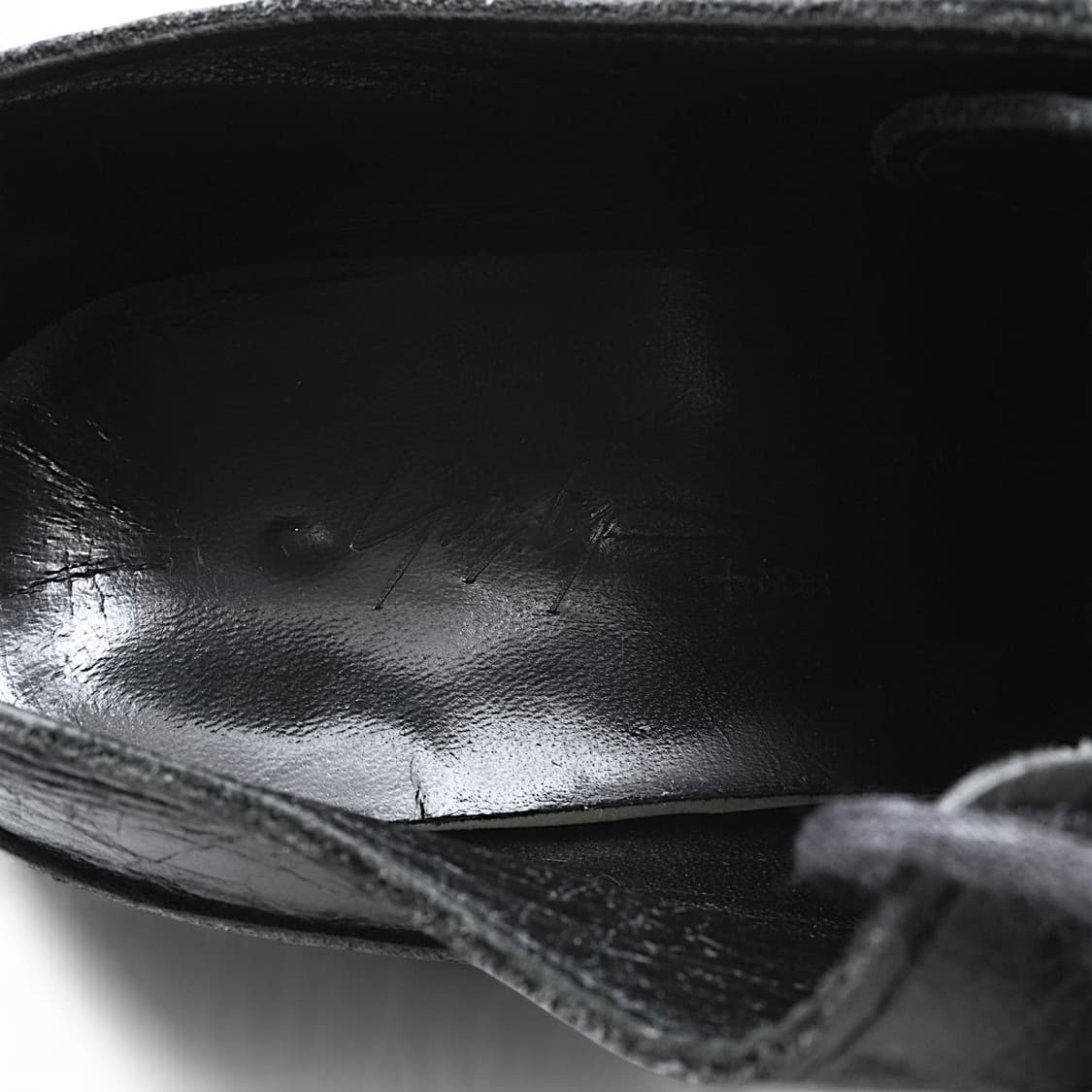 요지 야마모토 느와르 가죽 레이스업 슈즈 상품이미지6