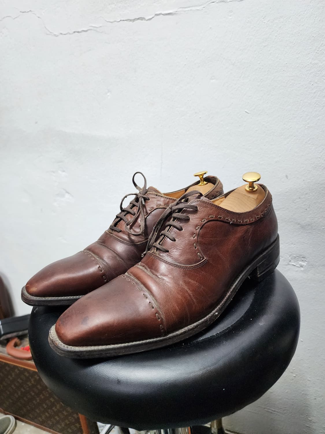 미소페 이슬링턴 리얼레더 윙팁 구두 상품이미지1