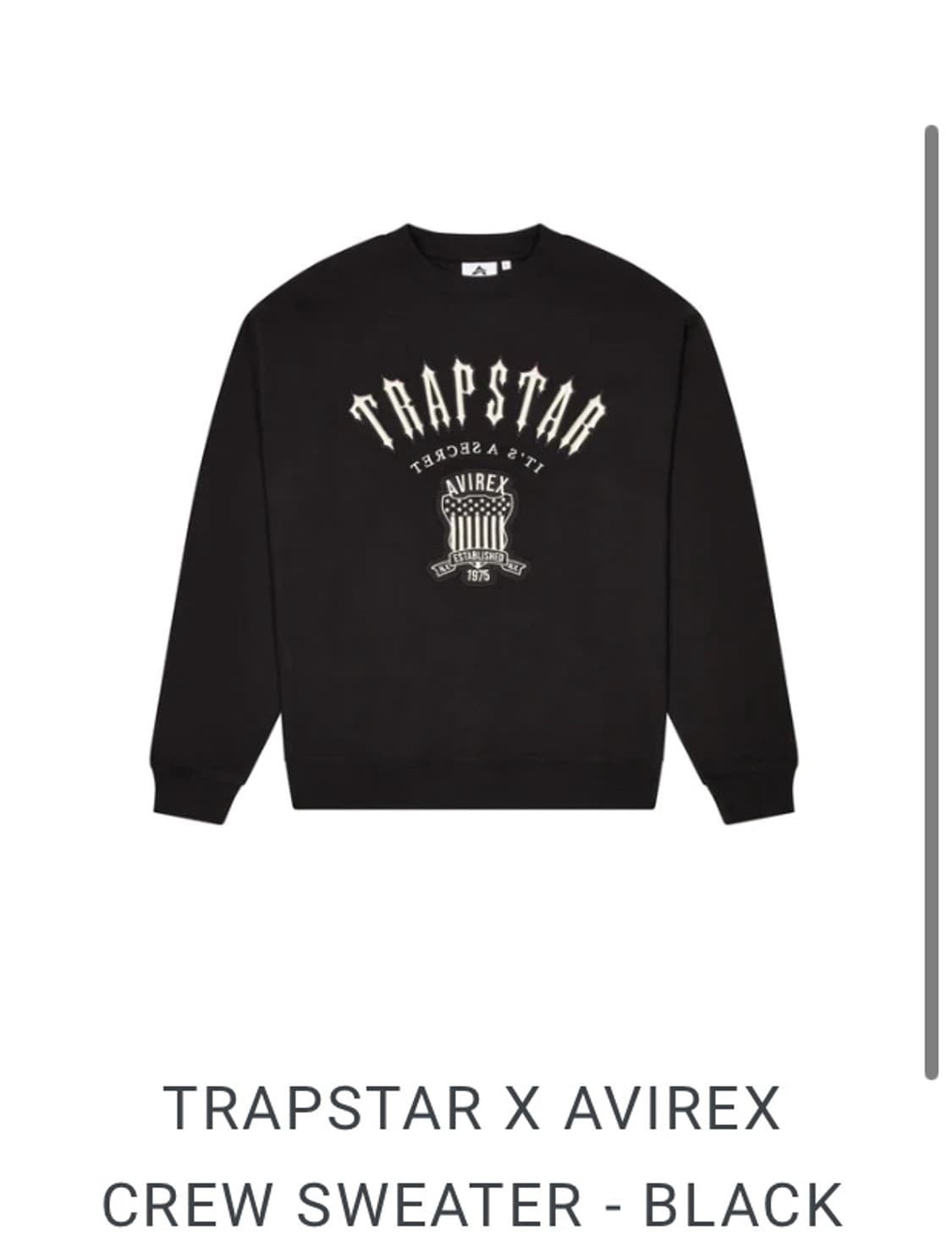 L)Trapstar X Avirex 콜라보 맨투맨 상품이미지1