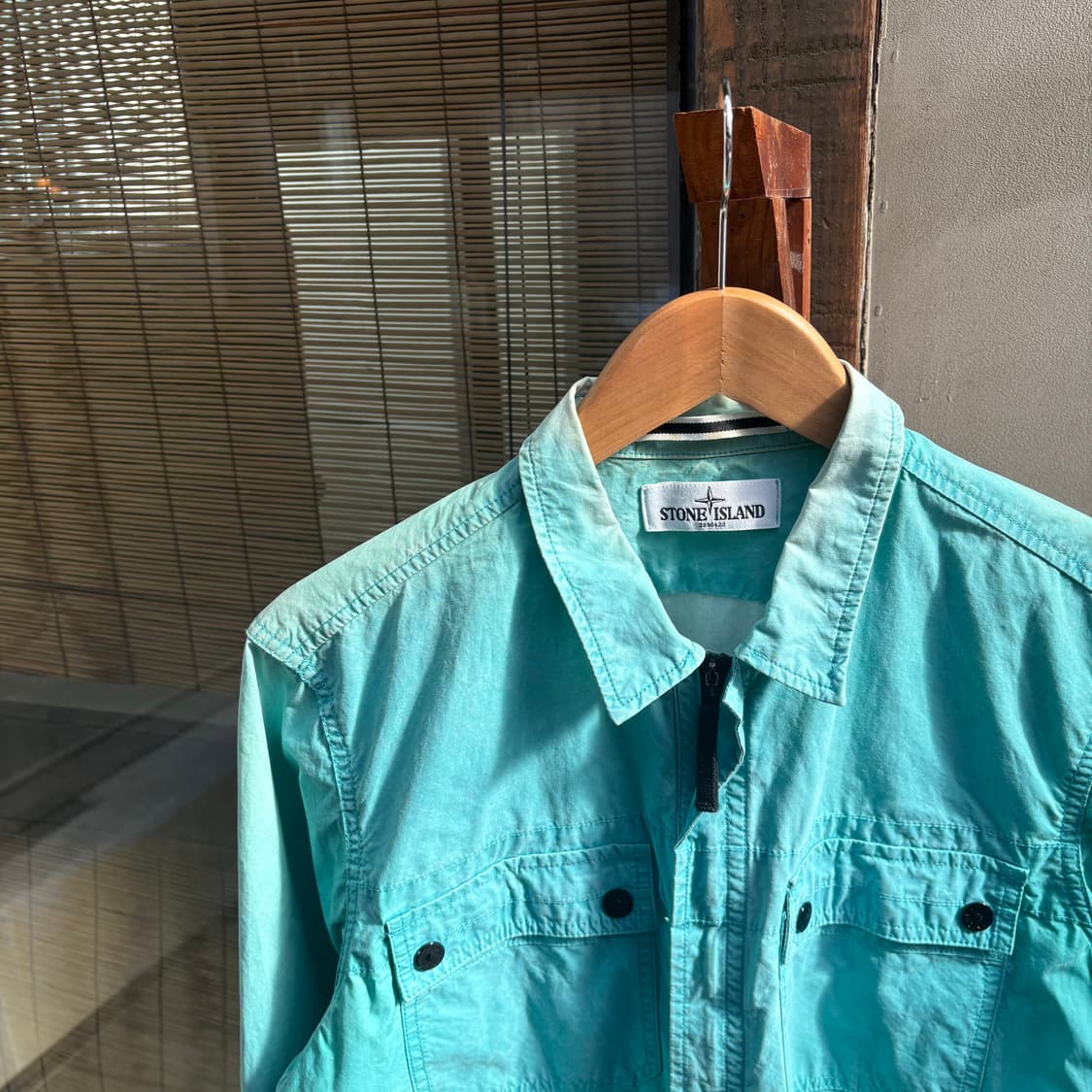 스톤아일랜드 민트 2 포켓 오버 셔츠 자켓 상품이미지4