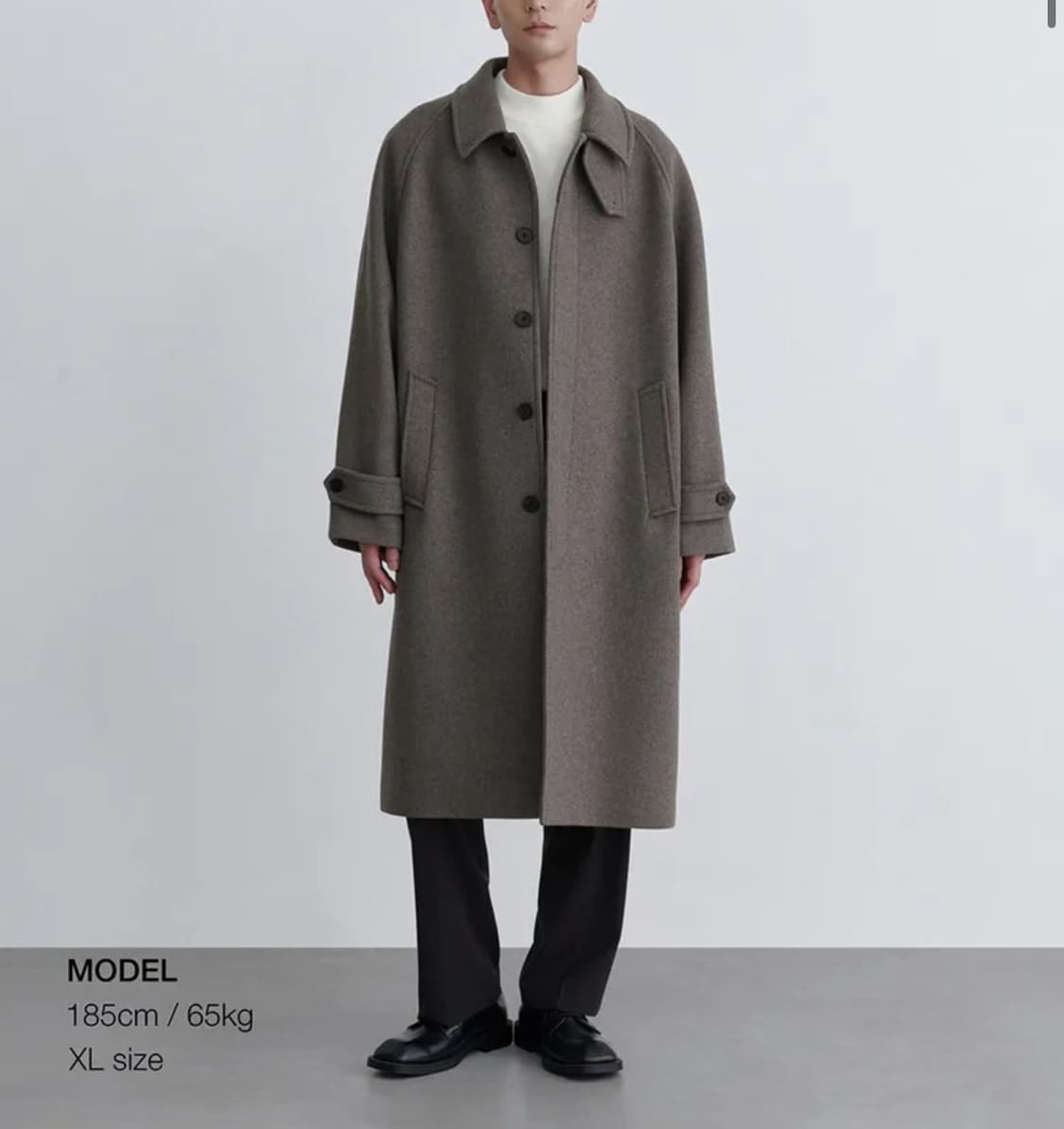 캐시미어 블렌드 오버사이즈 발마칸 코트 [토프] M 상품이미지1