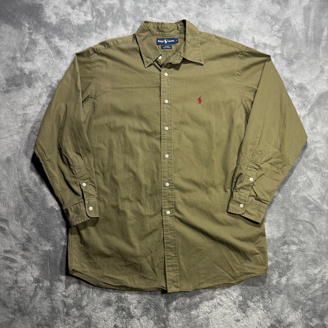폴로 랄프로렌 블레이크 핏 카키 셔츠 상품이미지1
