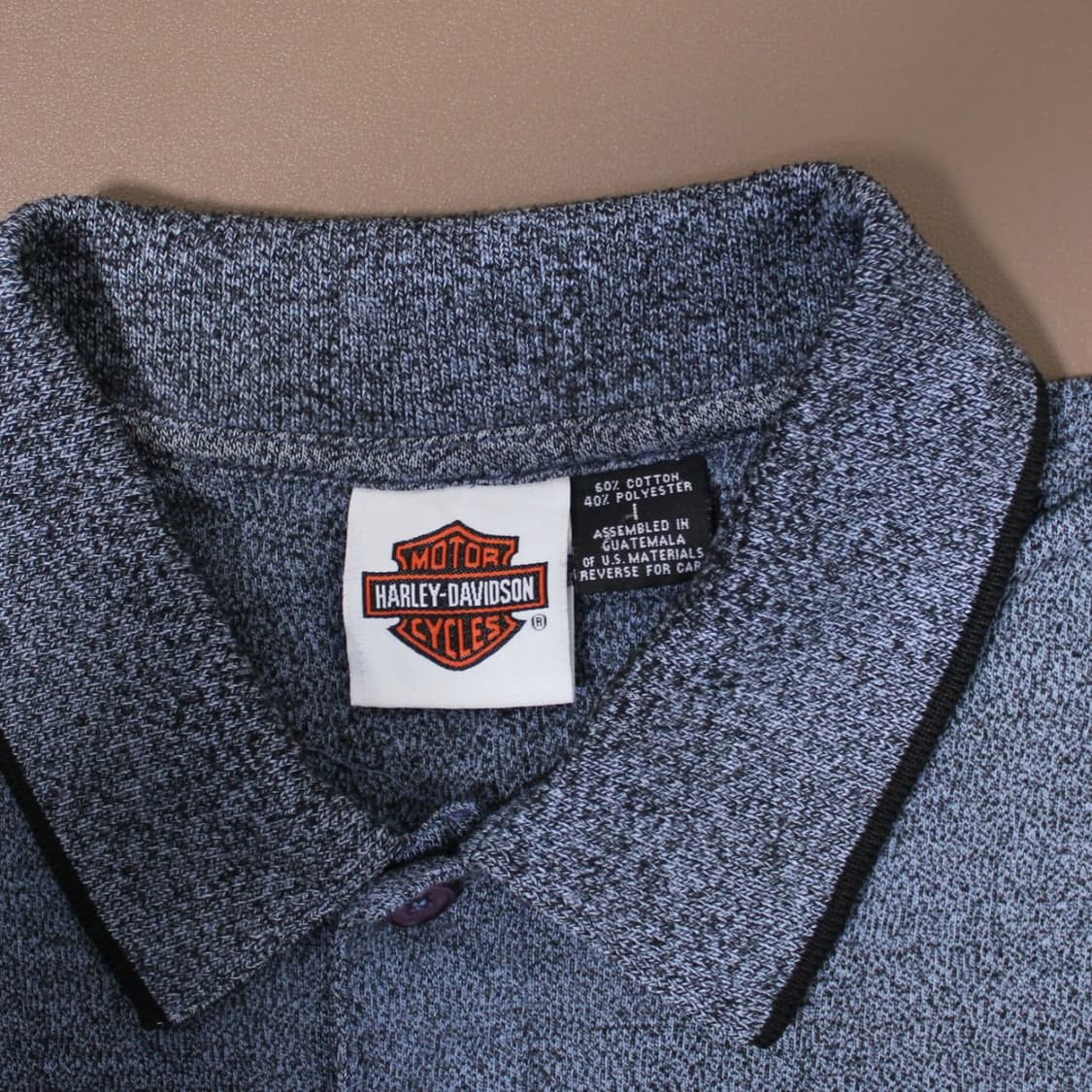 Harley-Davidson 반팔 그레이 폴로 티셔츠  상품이미지5